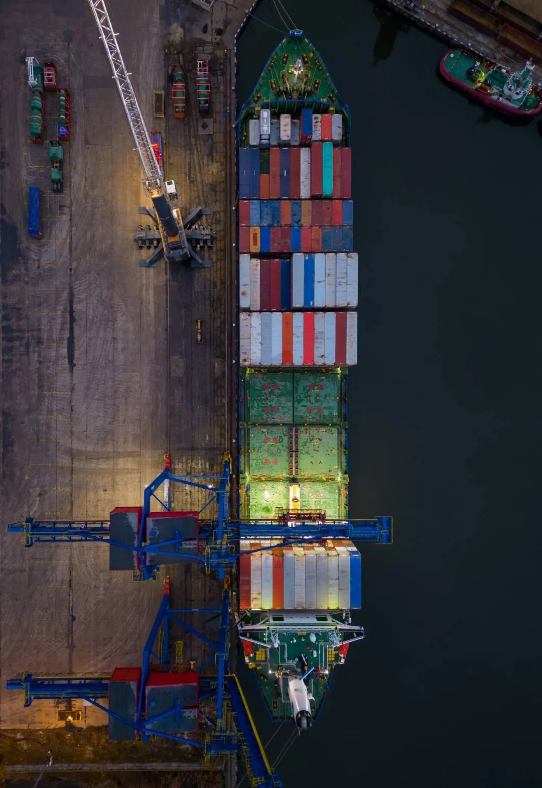 A car carrier at sea